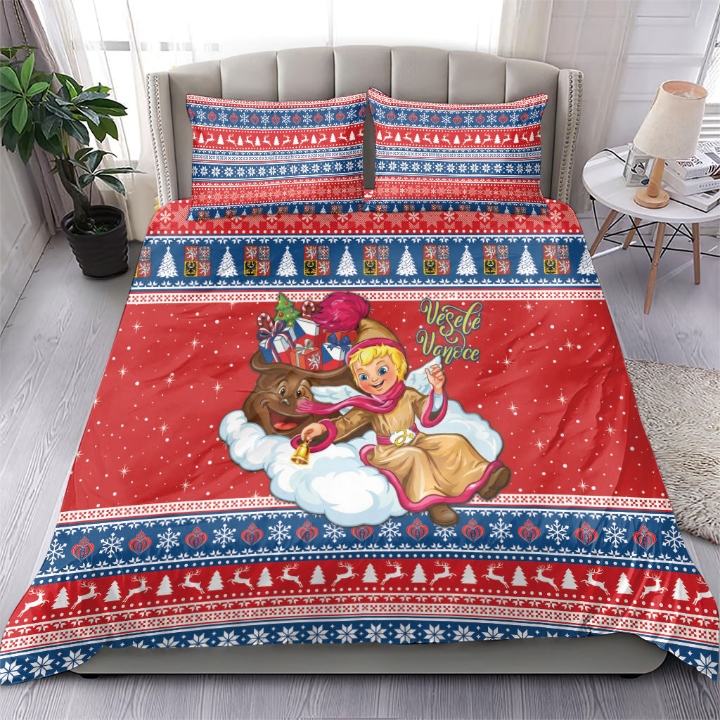 Czech Republic Christmas Bedding Set Czechia Jezisek Vesele Vanoce
