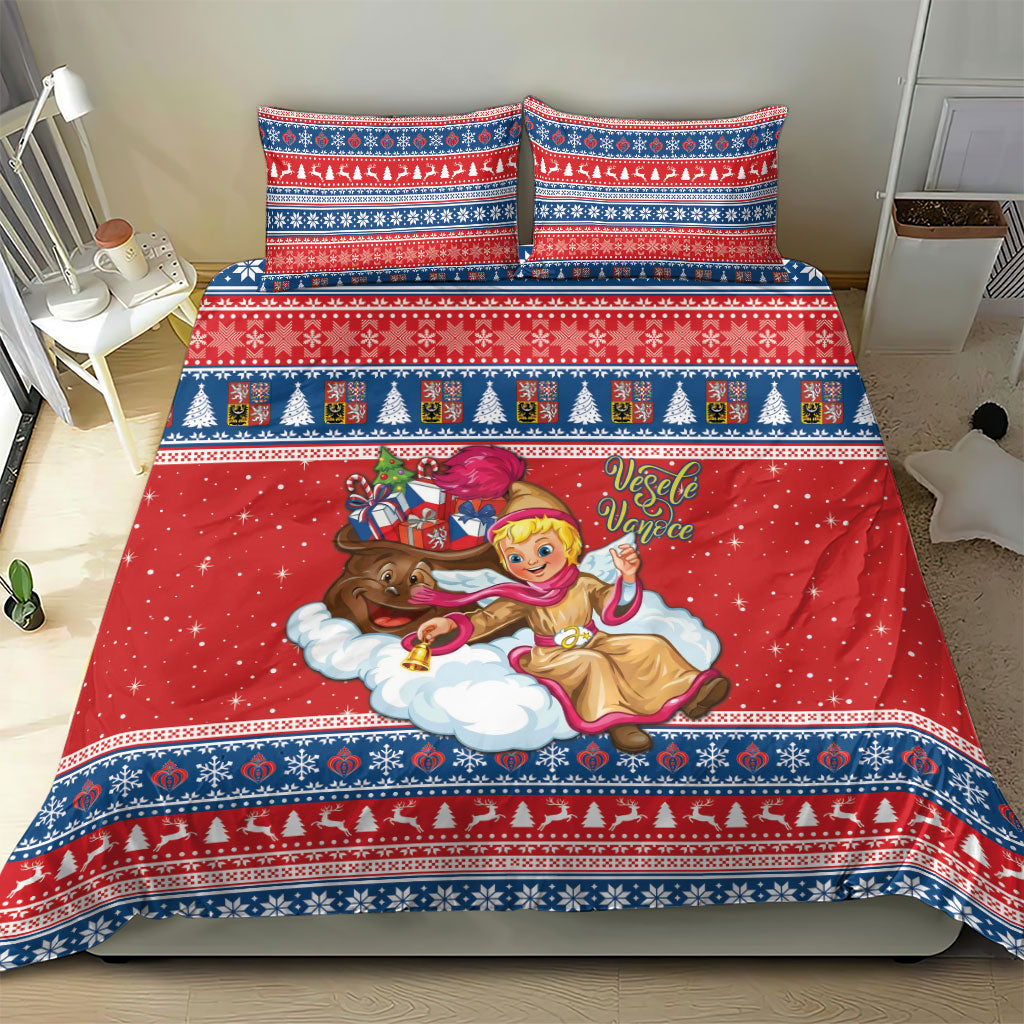 Czech Republic Christmas Bedding Set Czechia Jezisek Vesele Vanoce