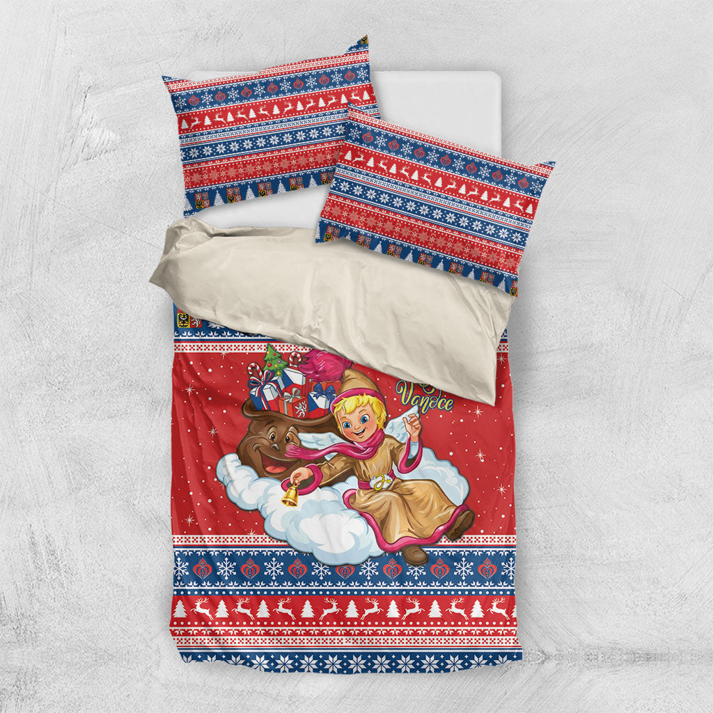 Czech Republic Christmas Bedding Set Czechia Jezisek Vesele Vanoce