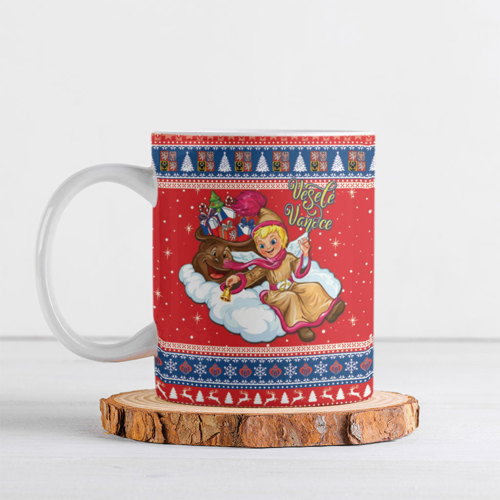 Czech Republic Christmas Ceramic Mug Czechia Jezisek Vesele Vanoce