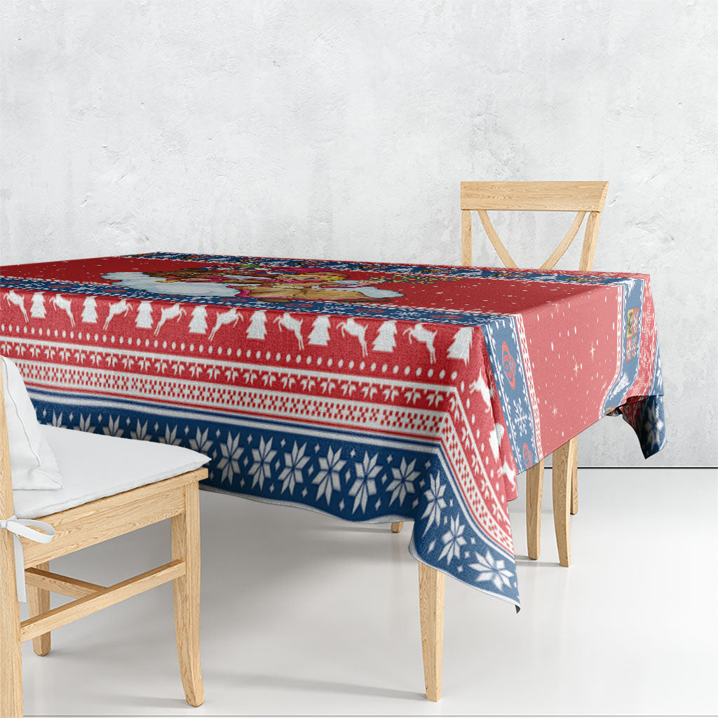 Czech Republic Christmas Tablecloth Czechia Jezisek Vesele Vanoce