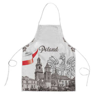 Poland Eagle Heritage Apron Wawel Castle Polish Wycinanki Folk Pattern - Wonder Print Shop