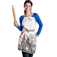 Poland Eagle Heritage Apron Wawel Castle Polish Wycinanki Folk Pattern - Wonder Print Shop