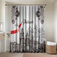 Poland Eagle Heritage Bathroom Set Wawel Castle Polish Wycinanki Folk Pattern - Wonder Print Shop