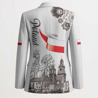 Poland Eagle Heritage Blazer Wawel Castle Polish Wycinanki Folk Pattern - Wonder Print Shop