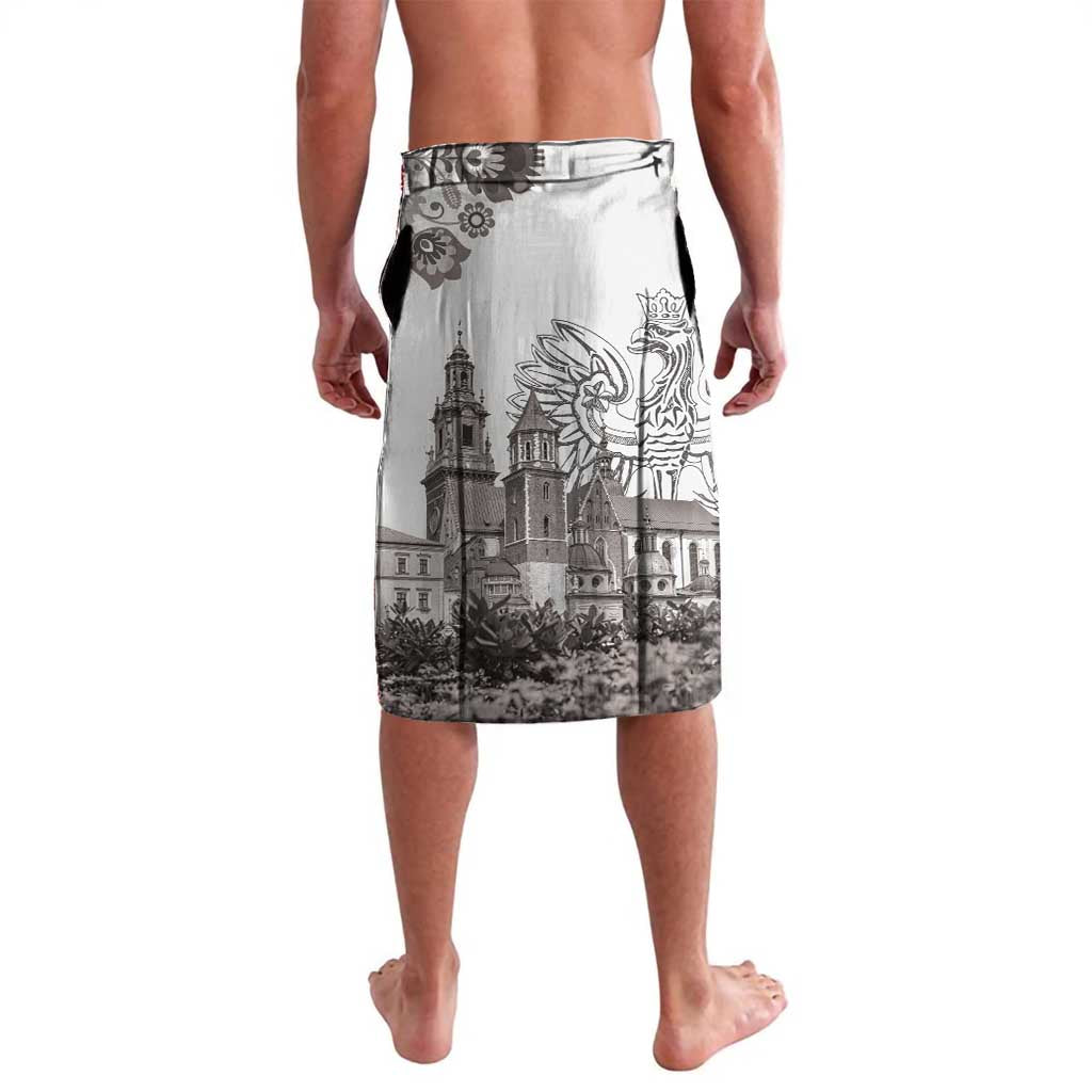 Poland Eagle Heritage Lavalava Wawel Castle Polish Wycinanki Folk Pattern - Wonder Print Shop