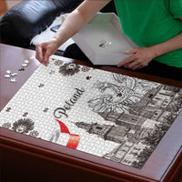 Poland Eagle Heritage Puzzle Wawel Castle Polish Wycinanki Folk Pattern - Wonder Print Shop