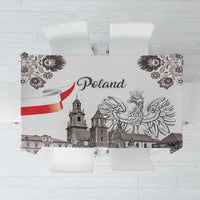 Poland Eagle Heritage Tablecloth Wawel Castle Polish Wycinanki Folk Pattern - Wonder Print Shop