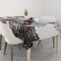 Poland Eagle Heritage Tablecloth Wawel Castle Polish Wycinanki Folk Pattern - Wonder Print Shop