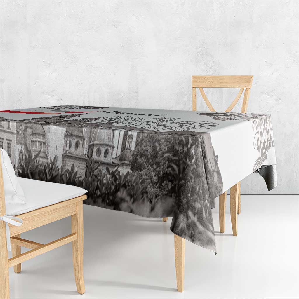 Poland Eagle Heritage Tablecloth Wawel Castle Polish Wycinanki Folk Pattern - Wonder Print Shop