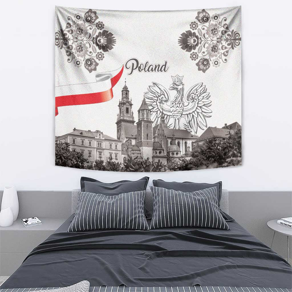 Poland Eagle Heritage Tapestry Wawel Castle Polish Wycinanki Folk Pattern - Wonder Print Shop