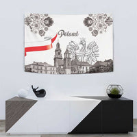 Poland Eagle Heritage Tapestry Wawel Castle Polish Wycinanki Folk Pattern - Wonder Print Shop