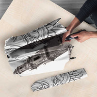 Poland Eagle Heritage Umbrella Wawel Castle Polish Wycinanki Folk Pattern - Wonder Print Shop