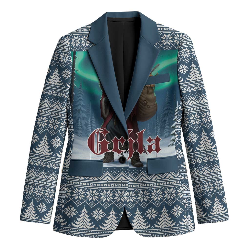 Iceland Christmas Blazer Icelandic Gryla Evil Mother of Yule Lads LT19