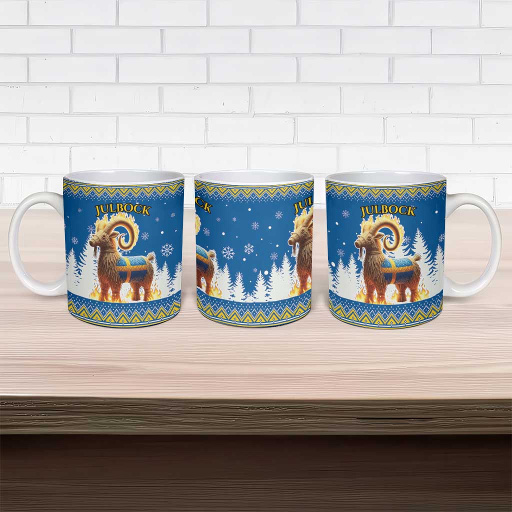 Sweden Christmas Ceramic Mug Julbock  Yule Goat - Wonder Print Shop