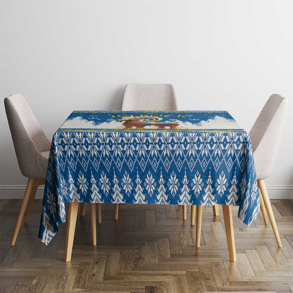 Sweden Christmas Tablecloth Julbock  Yule Goat - Wonder Print Shop