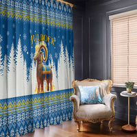 Sweden Christmas Window Curtain Julbock  Yule Goat - Wonder Print Shop