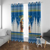 Sweden Christmas Window Curtain Julbock  Yule Goat - Wonder Print Shop
