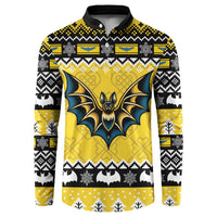 Personalized Brecknockshire Wales Christmas Button Sweatshirt Welsh Celtic Bat Design - Wonder Print Shop