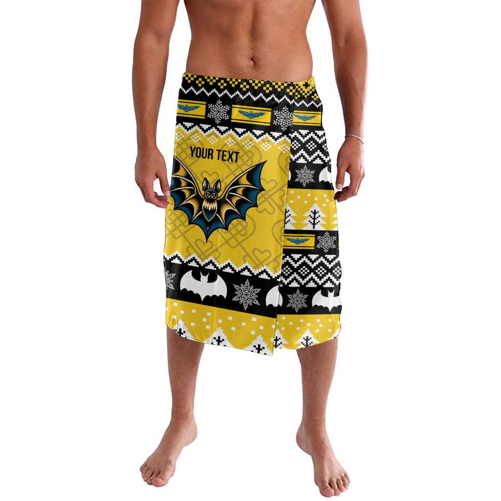 Personalized Brecknockshire Wales Christmas Lavalava Welsh Celtic Bat Design - Wonder Print Shop