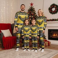 Personalized Brecknockshire Wales Christmas Pajama Set Welsh Celtic Bat Design - Wonder Print Shop