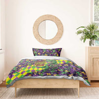 Funny Mardi Gras T-Rex Dinosaur Bedding Set Let The Good Times Roll - Wonder Print Shop