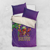 Funny Crawfish Carnival Bedding Set It's Mardi Gras Bruh - Wonder Print Shop
