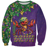Funny Crawfish Carnival Sweatshirt It's Mardi Gras Bruh - Wonder Print Shop
