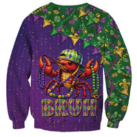 Funny Crawfish Carnival Sweatshirt It's Mardi Gras Bruh - Wonder Print Shop