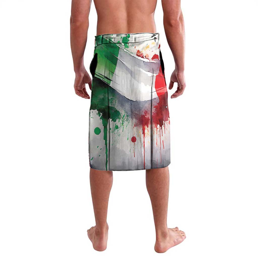 Italy Pisa Tower Lavalava White Lily With Flag Style - Wonder Print Shop