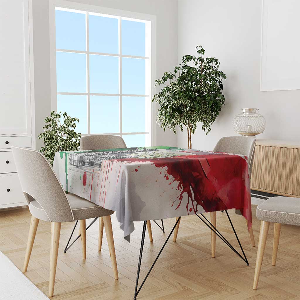 Italy Pisa Tower Tablecloth White Lily With Flag Style - Wonder Print Shop