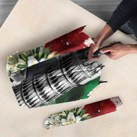 Italy Pisa Tower Umbrella White Lily With Flag Style - Wonder Print Shop