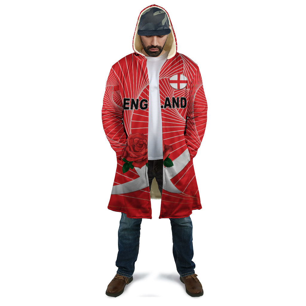 England Rugby Custom Cloak English Red Rose Champions - Red