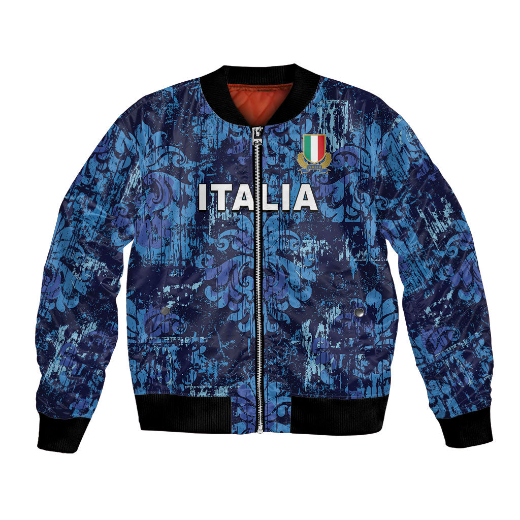 Italy Rugby Custom Bomber Jacket Gli Azzurri Champions
