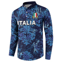 Italy Rugby Custom Button Sweatshirt Gli Azzurri Champions