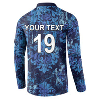 Italy Rugby Custom Button Sweatshirt Gli Azzurri Champions