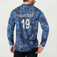 Italy Rugby Custom Button Sweatshirt Gli Azzurri Champions