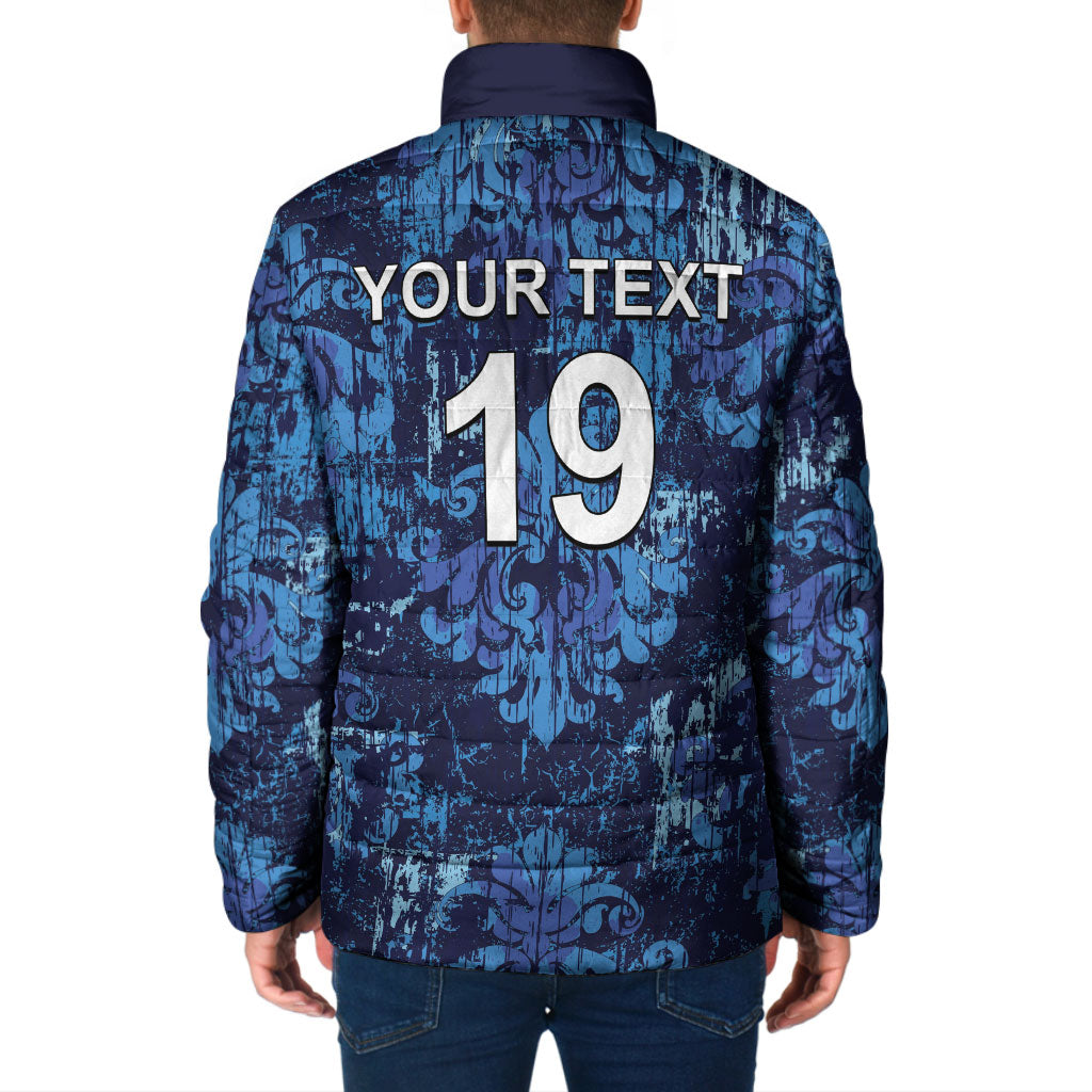 Italy Rugby Custom Padded Jacket Gli Azzurri Champions