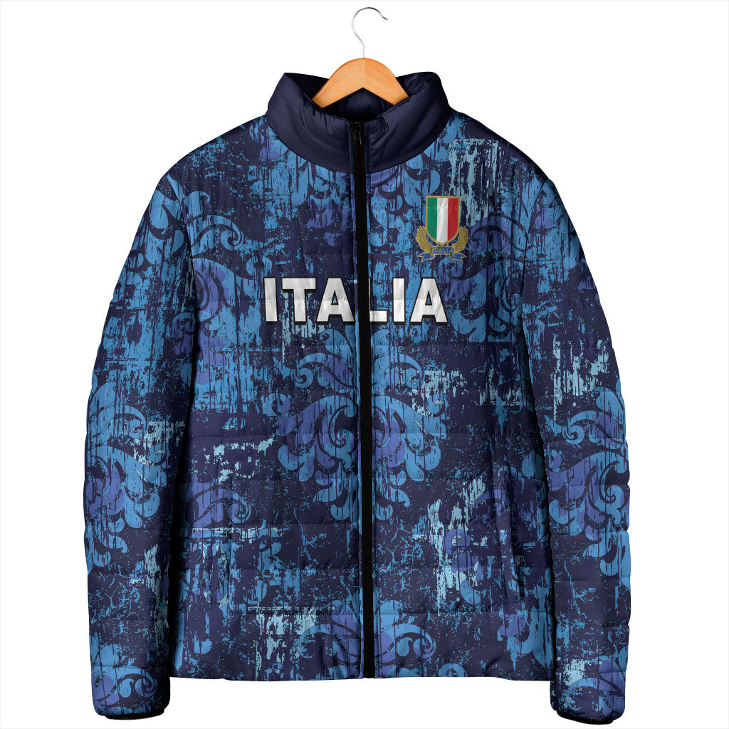 Italy Rugby Custom Padded Jacket Gli Azzurri Champions