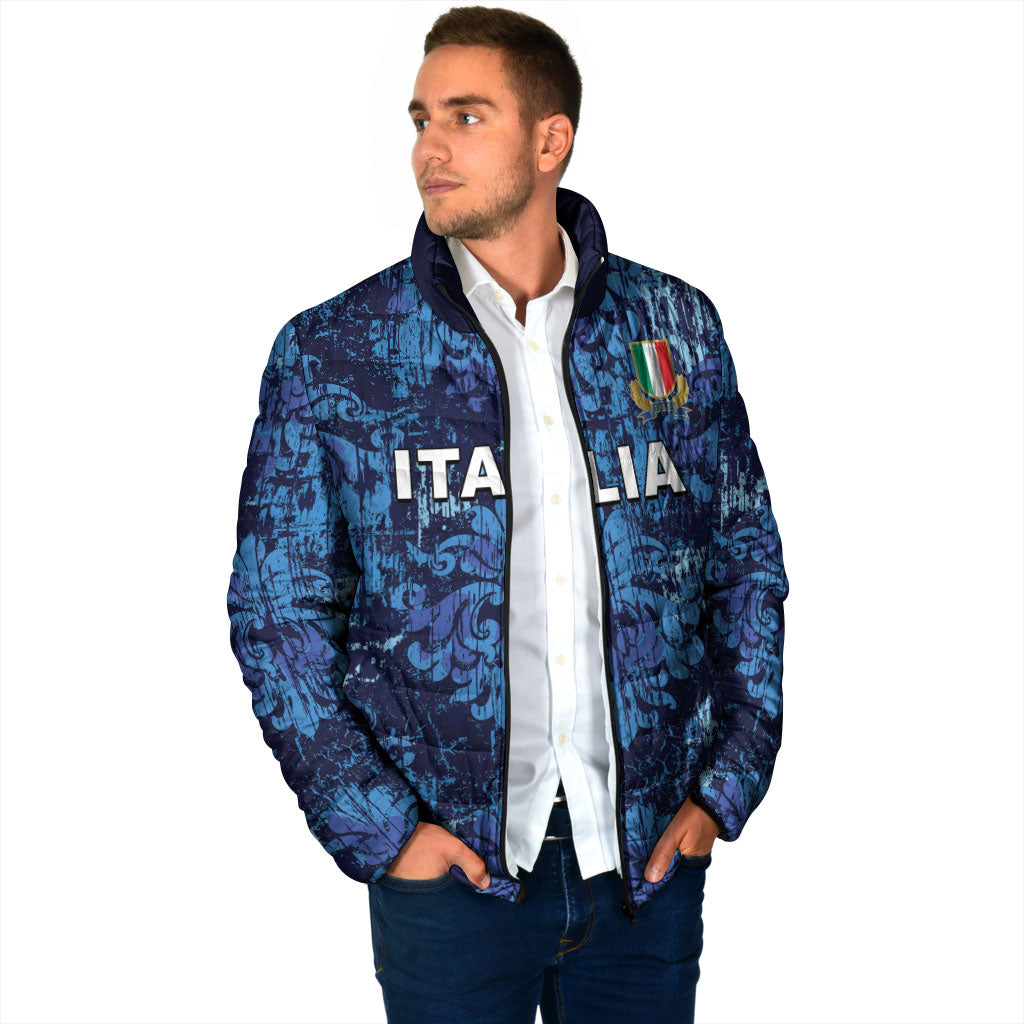 Italy Rugby Custom Padded Jacket Gli Azzurri Champions