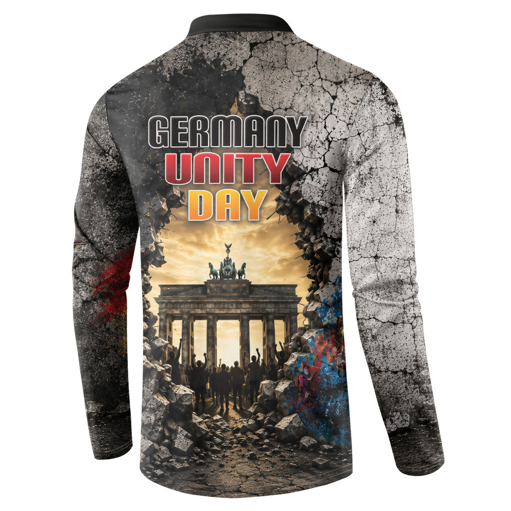 Germany Unity Day Button Sweatshirt Tag Der Deutschen Einheit Brandenburg Gate