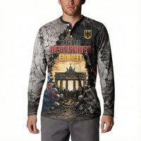 Germany Unity Day Button Sweatshirt Tag Der Deutschen Einheit Brandenburg Gate