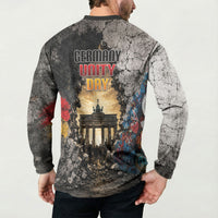 Germany Unity Day Button Sweatshirt Tag Der Deutschen Einheit Brandenburg Gate