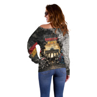 Germany Unity Day Off Shoulder Sweater Tag Der Deutschen Einheit Brandenburg Gate