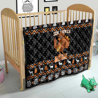 Thanksgiving Turkey Six Seven Bruh Quilt Meme Gen Alpha Slang - Wonder Print Shop