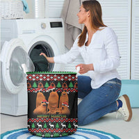 Marcus The Worm Christmas Laundry Basket Funny Gen Alpha Meme Slang - Wonder Print Shop