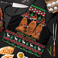 Marcus The Worm Christmas Apron Funny Gen Alpha Meme Slang - Wonder Print Shop