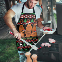 Marcus The Worm Christmas Apron Funny Gen Alpha Meme Slang - Wonder Print Shop