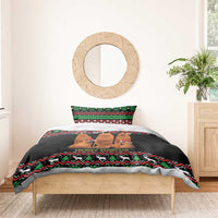 Marcus The Worm Christmas Bedding Set Funny Gen Alpha Meme Slang - Wonder Print Shop