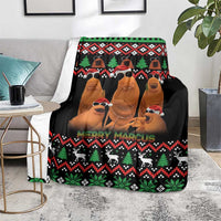 Marcus The Worm Christmas Blanket Funny Gen Alpha Meme Slang - Wonder Print Shop